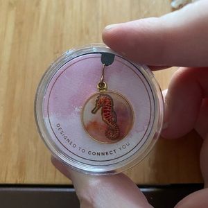 Alex and Ani Seahorse Chain Station Charm